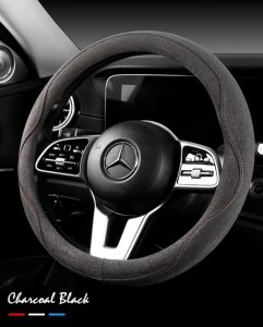 Premium Suede Steering Wheel Cover - 40